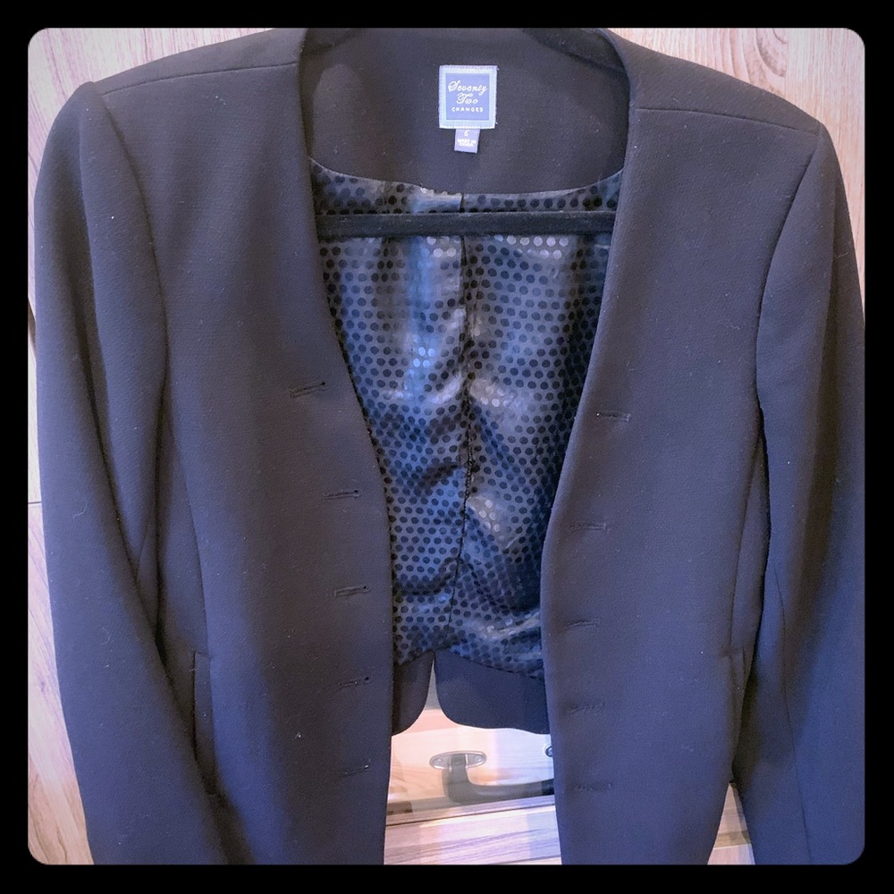 Black short blazer